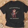 You've Just Buttered Your Last Biscuit Western Cat Cowboy T-Shirt Gifts for Old Men