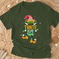 Aunt Elf Christmas Family Outfit Christmas Elf T-Shirt Geschenke für alte Männer