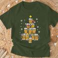 Beer Christmas Pyjamas Christmas Tree Pjs Brew Dad Men T-Shirt Geschenke für alte Männer