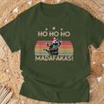 Catintage Pew Pew Madafakas Cat Ho Ho Ho Christmas T-Shirt Geschenke für alte Männer