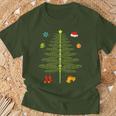 Christmas Dragonfly Christmas Tree Dragonfly Christmas T-Shirt Geschenke für alte Männer