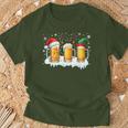 Christmas Outfit Beer Party Outfit Beer Beer Glasses T-Shirt Geschenke für alte Männer