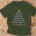 Christmas Tree Doves Pigeon Breeder Christmas T-Shirt Geschenke für alte Männer