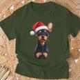 Cute Miniature Pinscher Dog Christmas Merry Xmas Graphic T-Shirt Geschenke für alte Männer