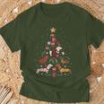 Dachshund Through The Snow Dog Christmas Tree T-Shirt Geschenke für alte Männer