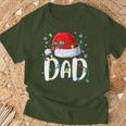 Dad Father Christmas Light Daddy Pajama Xmas Family Matching T-Shirt Gifts for Old Men