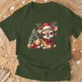 Deerintage Boho Christmas Winter Fawn Animal T-Shirt Geschenke für alte Männer