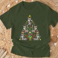 Donkey Christmas Tree Christmas Farmer T-Shirt Geschenke für alte Männer