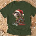 Donkey Merry Christmas Lights Santa Hat Xmas Snow T-Shirt Geschenke für alte Männer