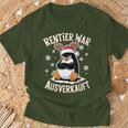 Christmas Penguin Reindeer Was Out Sold Out T-Shirt Geschenke für alte Männer