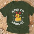 Duck Christmas Saying Reindeer War Ausverkauft T-Shirt Geschenke für alte Männer