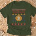 Ugly Christmas Bitcoin Short Sleeve T-Shirt Geschenke für alte Männer