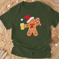 Gingerbread Man With Beer Christmas Xmas Jumper T-Shirt Geschenke für alte Männer