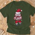 Grandma Claus Christmas Family Partner Look Santa Claus T-Shirt Geschenke für alte Männer