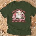 Hairstylist Christmas Santa Claus Vintage Xmas Hairdresser T-Shirt Gifts for Old Men