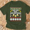 Hohoho Get Me A Beer Ugly Christmas T-Shirt Geschenke für alte Männer