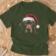 Labrador Dog Christmas Walking Dog Fan T-Shirt Geschenke für alte Männer