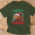 Merry Fishmas Fish Christmas T-Shirt Geschenke für alte Männer