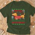 Merry Woofmas Dachshund Christmas Jumper T-Shirt Geschenke für alte Männer