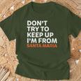 N'essayez Pas De Garder Laille Natale De Santa Maria En Californie T-Shirt Cadeaux pour les vieillards
