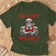 No Lift No Fitness Santa Muscle Christmas T-Shirt Geschenke für alte Männer