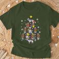 Pyjamas Cow Christmas Tree Christmas Pyjamas Farm T-Shirt Geschenke für alte Männer