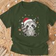 Raccoon Christmas Animals Fairy Lights Raccoon T-Shirt Geschenke für alte Männer