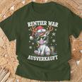 Reindeer Was Ausverkauft Christmas Unicorn Slogan T-Shirt Geschenke für alte Männer