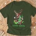 Reindeer Happy Rapid I Christmas T-Shirt Geschenke für alte Männer