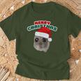 Sad Hamster With Christmas Wishes T-Shirt Geschenke für alte Männer