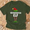 Tattooed Elf Partner Look Elves Family Outfit Christmas T-Shirt Geschenke für alte Männer