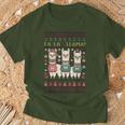 Ugly Christmas Sweater Fa La La Llama Merry Xmas Cute Alpaca T-Shirt Geschenke für alte Männer