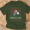 Ugly Christmas Zander Claus Angler Weihnachten Fishing Sports T-Shirt Geschenke für alte Männer