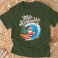 Vintage Cute Mele Kalikimaka Christmas Santa Surfing Costume T-Shirt Geschenke für alte Männer