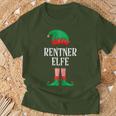 Women's Pensioner Elf Partner Look Family Outfit Christmas T-Shirt Geschenke für alte Männer