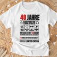 40Th Birthday 40 Years Decorative T-Shirt Geschenke für alte Männer