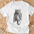 Amantes Del Caballointage Equitación Amantes Camiseta unisex Regalos para ancianos