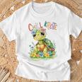 Baby Turtle With Flowers Cute Toad Girl Chill Toad T-Shirt Geschenke für alte Männer