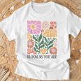 Boho Summer Flower Botanical Nature Lover Floral Wild Flower T-Shirt Geschenke für alte Männer