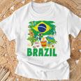 Brazil Flag Outfit Idea For Children Brazil & Brazilian Flag Yellow T-Shirt Geschenke für alte Männer