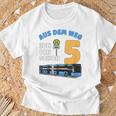 Children's 5 Years Boy Little Bus Driver 5Th Birthday Bus Articulated Bus T-Shirt Geschenke für alte Männer