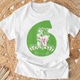 Children's 6Th Birthday Boy 6 Years Dino Dinosaur Birthday T-Shirt Geschenke für alte Männer