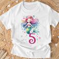 Children's Birthday 5 Mermaid Girls Five 5 Years Old T-Shirt Geschenke für alte Männer