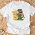 Children's Dinosaur 5Th Birthday Decoration I'm 5 Dinosaur Boys 5 Years T-Shirt Geschenke für alte Männer