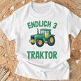 Children's Tractor Boys 3 Years 3Rd Birthday Boys Tractor T-Shirt Geschenke für alte Männer