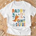 Daddy Of The One-A-Saurus 2Nd Birthday Dinosaur Party T-Shirt Gifts for Old Men