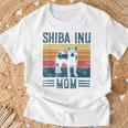 Dog Shiba Inu Mom -Intage Shiba Inu Mom Gray T-Shirt Geschenke für alte Männer