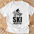 Eat Sleep Ski Repeat Ski T-Shirt Geschenke für alte Männer