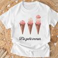 Eis Geht Immer Saying Ice Lover T-Shirt Geschenke für alte Männer