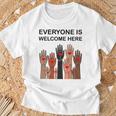 Everyone Is Welcome Here Idaho Teacher Camiseta unisex Regalos para ancianos